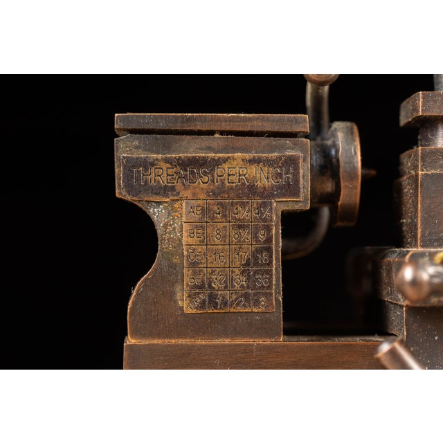 Antique Bronze Model Lathe For Sale - Image 9 of 9