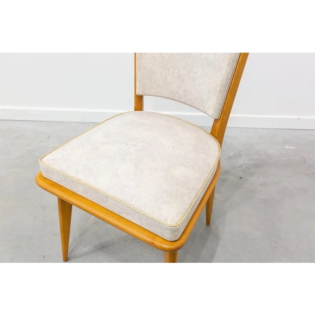 Mid-Century French Dining Chairs, 1950s, Set of 6 For Sale - Image 6 of 10
