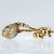 Metal Modernist Biomorphic 14K Gold Yellow Diamond & Baroque Pearl Brooch or Pin For Sale - Image 7 of 10