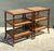Wood Vintage Gilt Tipped Tri Level Side Tables - A Pair For Sale - Image 7 of 12