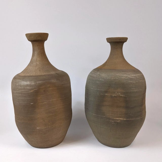 18th Century Rustic Ceramic Jars - a Pair For Sale In San Francisco - Image 6 of 6