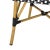 Perry Indoor-Outdoor French Bistro Stacking Side Chair in Black & White & Light Brown - a Pair For Sale In Philadelphia - Image 6 of 8