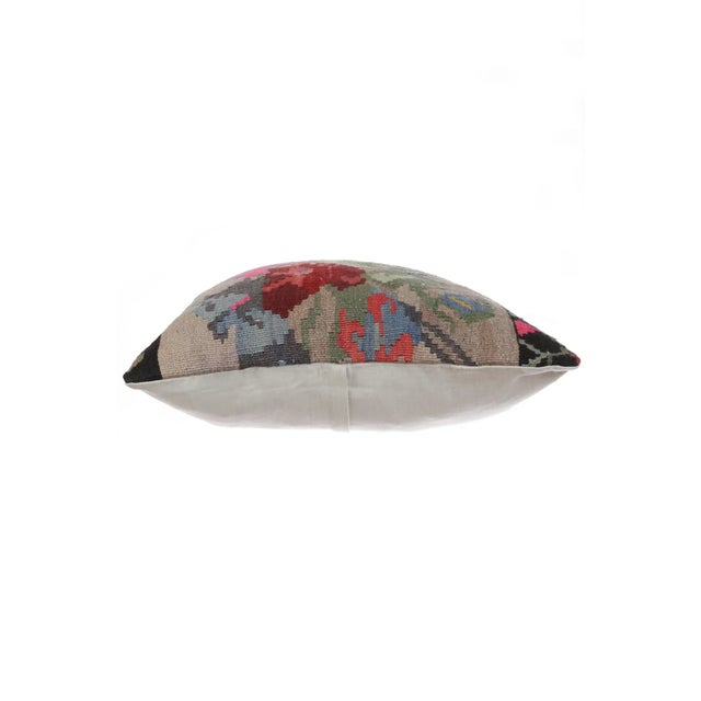 Decorative pillow cover made from vintage handwoven Turkish kilim pieces. Backed with good quality cotton fabric. Pillow...