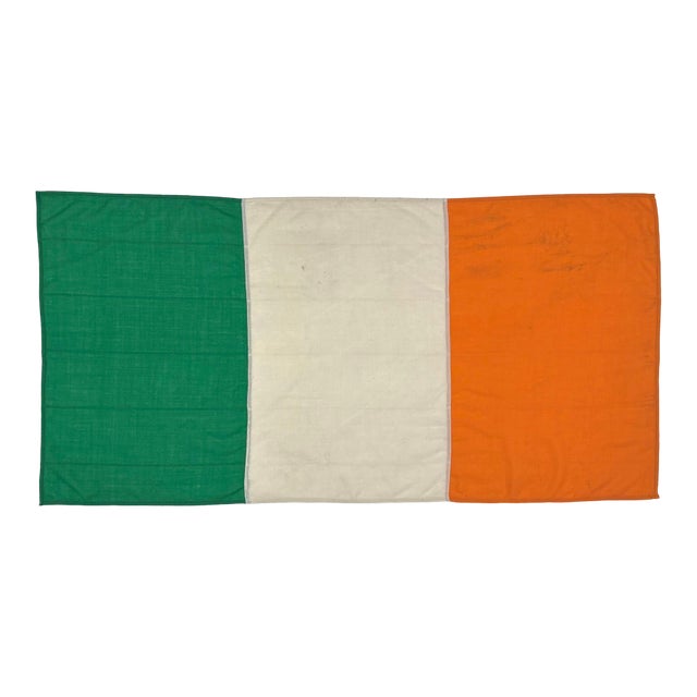 Vintage Sewn Cloth Flag of Ireland For Sale