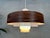 Metal Vintage Pendant Lamp in Metal and Opaline, 1970s For Sale - Image 7 of 11