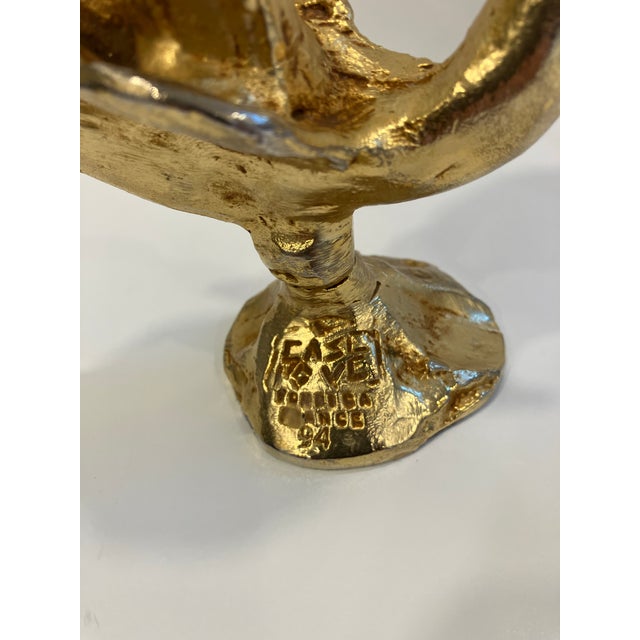 French Bronze Candlesticks Signed Pierre Casenove 1994 For Sale - Image 3 of 8