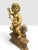 Wood Large 18th C. Italian Baroque Carved, Gilded, Silvered Wood Putto Figure Seated. For Sale - Image 7 of 9