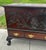 Late 19th Century Antique Solid Mahogany Shell Carved Claw Foot Centennial Blanket Chest For Sale - Image 5 of 17