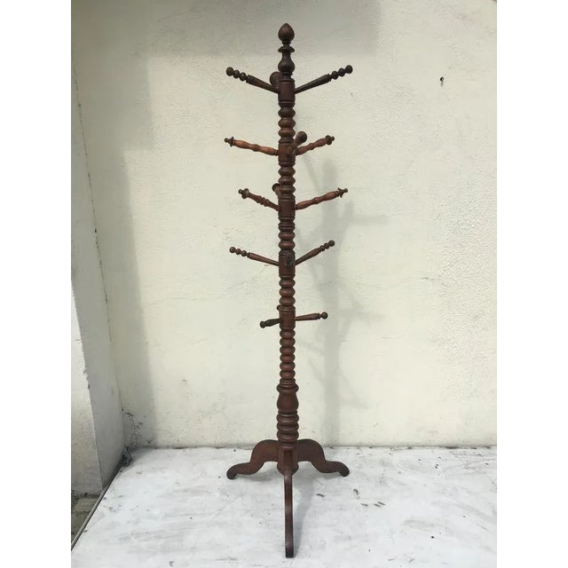 Freestanding Wooden Coatstand, 1920s For Sale - Image 10 of 18