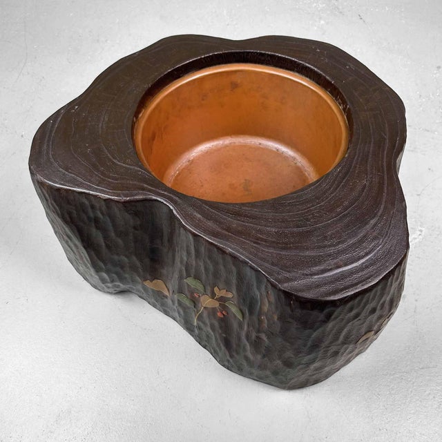 Vintage Kiri Maki-E Hibachi Fire Bowl, 1960s For Sale - Image 6 of 18