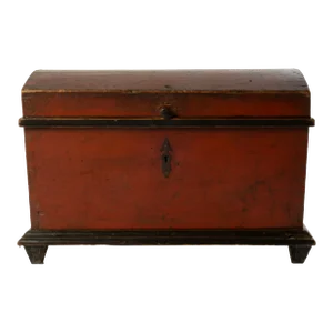 Early Painted Dome Top Trunk