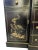 Chinoiserie Mid 20th Century Vintage Black Lacquered Chinoiserie Bubble Glass Display Cabinet by Jasper Cabinet Company For Sale - Image 3 of 12