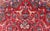 Red Vintage Persian Isfahan Rug With Red Field and Ivory Medallion Design For Sale - Image 8 of 13