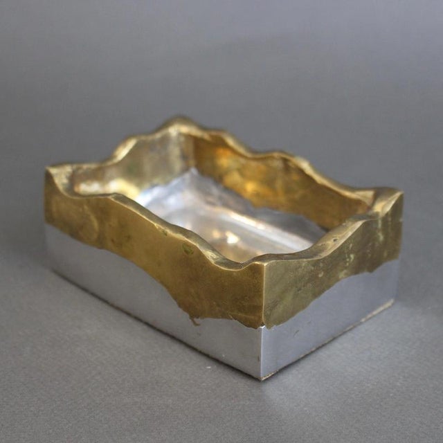 Gold Brutalist Aluminium and Brass Box by David Marshall, 1980s For Sale - Image 8 of 16