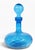 Mid-Century Modern Mid Century Empoli Art Glass Bottle Diamond Cut Optic C. 1960's For Sale - Image 3 of 8