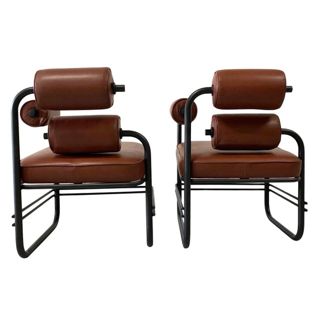 Contemporary 1980s Postmodern Jordan Mozer Nautilus Chairs - a Pair For Sale - Image 3 of 6