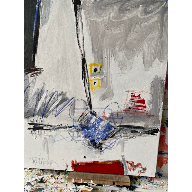 Textile The Red Bar by Robbie Kemper For Sale - Image 7 of 8