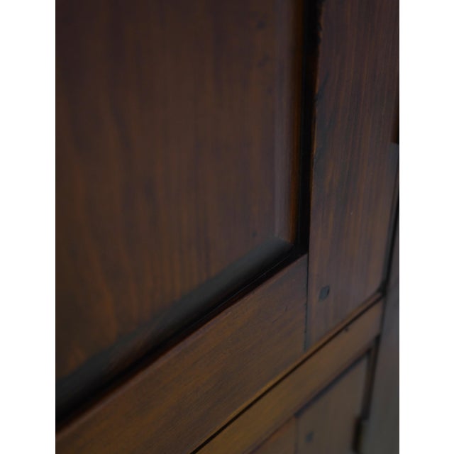 Brown Stephen Von Hohen Pine Corner Cupboard Cabinet For Sale - Image 8 of 13