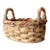 Vintage Braided Wicker Basket For Sale