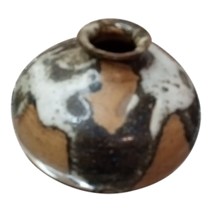 Gorgeous Signed David Farrel Westmoore Nc Art Studio Drip Glaze Depose Vase.