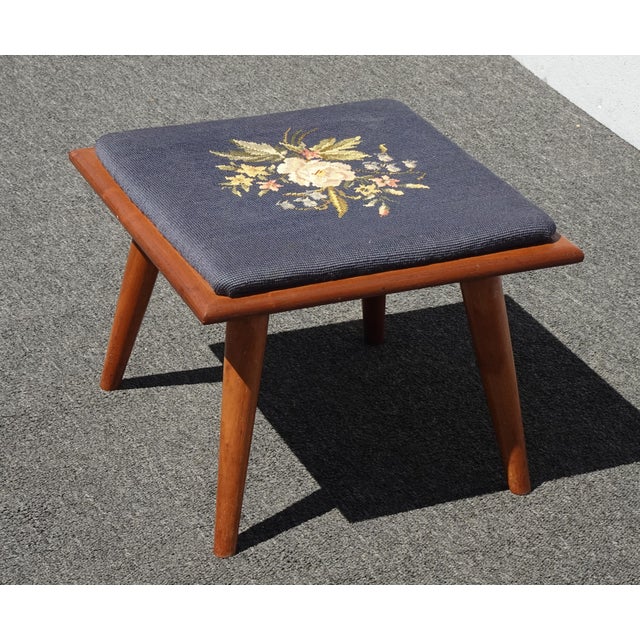 Gorgeous Footstool in Great Vintage Condition. Solid and Firm. Wear is usual for its age. Please see the photos. Overall a...