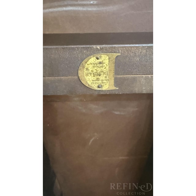 1960s Edward Wormley for Dunbar Laminate Top Coffee Table With Brass Sabots, 48” Mid-Century Modern For Sale - Image 16 of 16