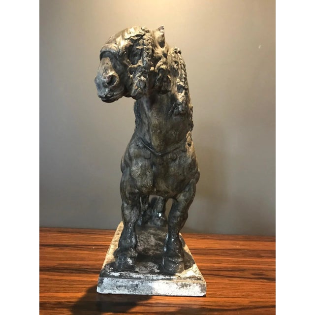 Draft Horse Sculpture by Domien Ingels, 1930s, in Good conditions. Designed 1890 to 1919 This piece has an attribution...