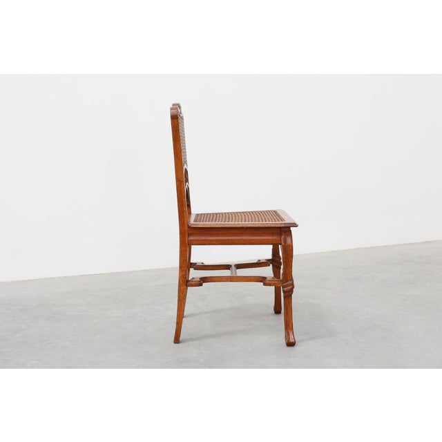 Art Nouveau Dining Chairs in the style of Victor Horta, Belgium, 1910s, Set of 6 For Sale - Image 6 of 18