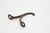 Vintage One Arm Black Cast Iron Wall Hook For Sale - Image 4 of 4