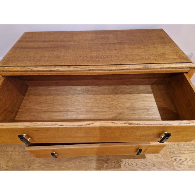 Vintage Art Deco Oak Chest of Drawers, 1930s For Sale - Image 17 of 18