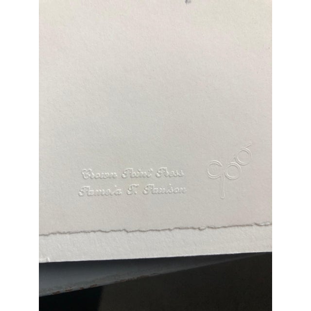 William Brice, Untitled #11 Two Forms Red Ground Abstract Expressionist Aquatint Etching, 1990 For Sale - Image 10 of 10