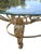 Mid-Century French Style Rocco Gilt Wrought Iron Lion Foot Coffee Table For Sale - Image 4 of 5