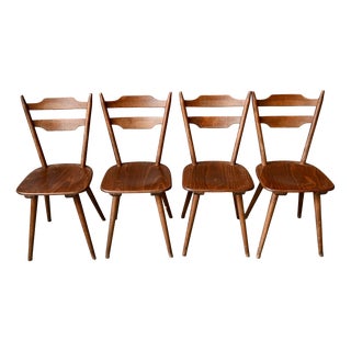 Vintage Scandinavian Bistro Chairs, 1960s, Set of 4 For Sale