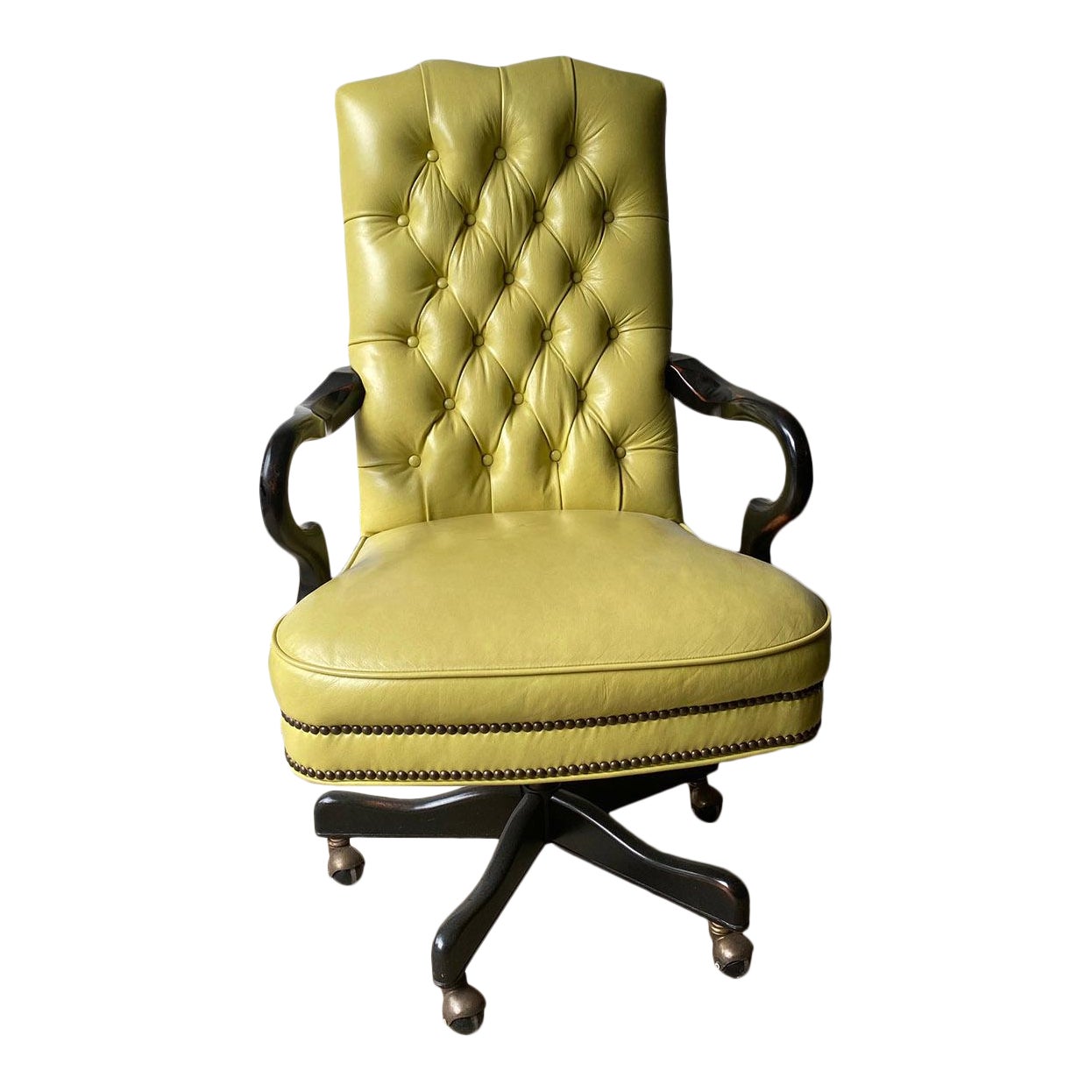 Vintage Mckinley Leather Office Chair Chairish