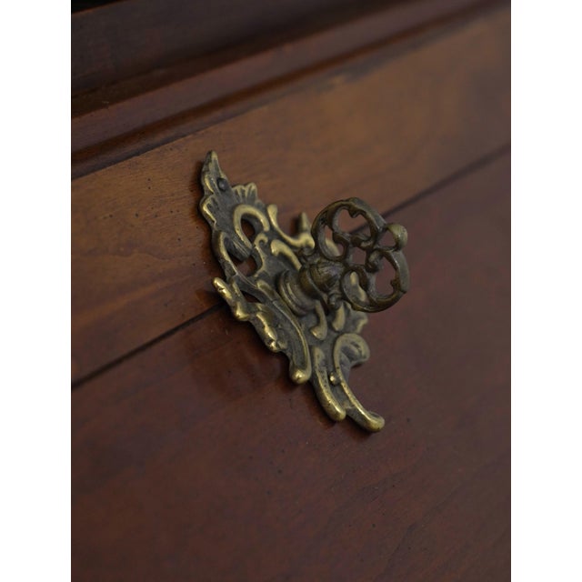 Century French Provincial Mahogany Secretary Desk For Sale - Image 9 of 18