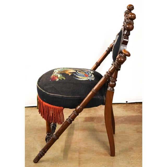 Victorian Hunzinger 1869 Arabian Side Chair For Sale - Image 3 of 7