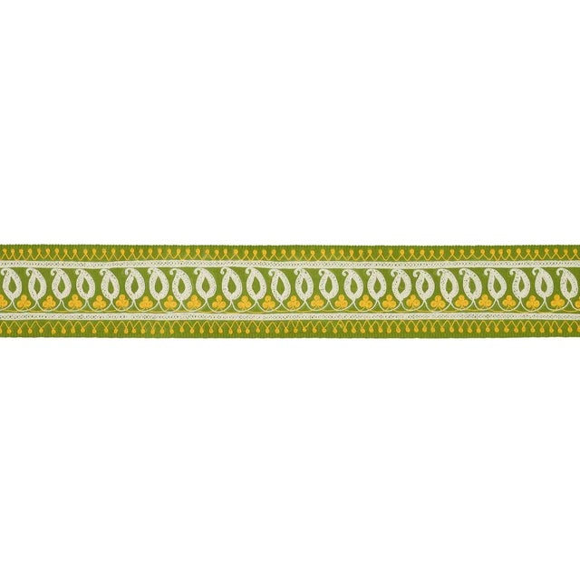 Paisley Embroidered Tape features a combination of classic Indian-inspired motifs that are delicately stitched on a simple...