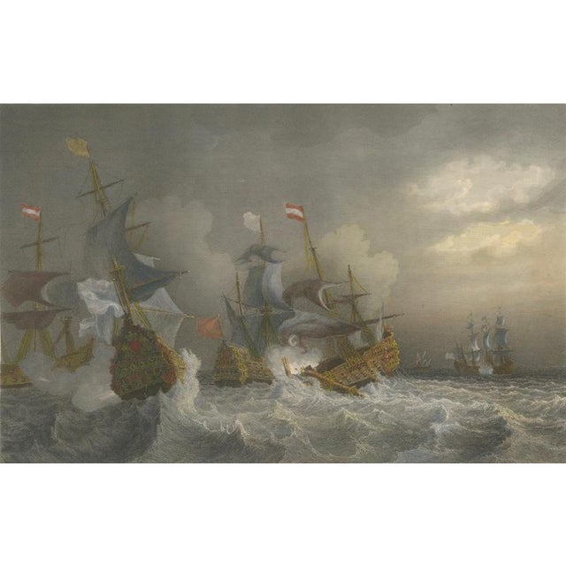 After Baron Théodore Gudin, Chevalier Des Augers Fighting the Dutch, 1840, Engraving For Sale - Image 4 of 10