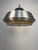 Silver Space Age Pendant Lamp in Brushed Aluminium and Amber Pressed Glass, 1970s For Sale - Image 8 of 12