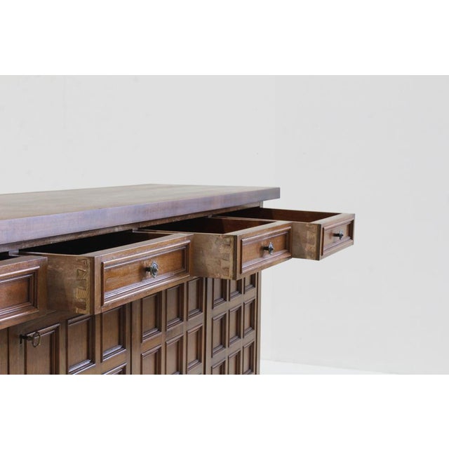 Vintage Italian Brutalist Sideboard, 1960s For Sale - Image 9 of 10
