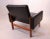 Set of Danish Leather & Teak Lounge Chair & Footstool by Jørgen Bækmark for FDB, 1960s For Sale - Image 4 of 12