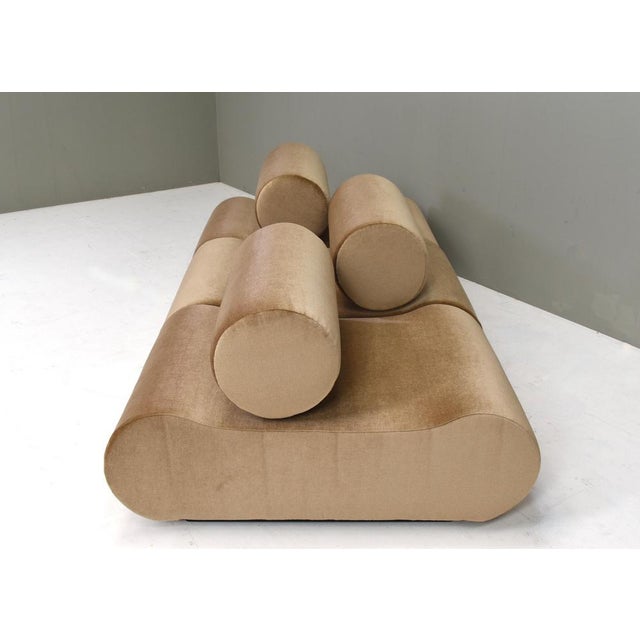 Gold Corbi Sofa for Cor in New Mohair Upholstery by Klaus Uredat for Cor, Germany, 1969, Set of 3 For Sale - Image 8 of 18