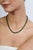 The Estate 60 Ct Natural Green Onyx Beaded Single-Strand Necklace with Silver Clasp adds a classic and versatile touch to...