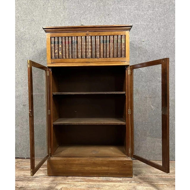 Napoleon III Notary's Display Bookcase with Hidden Secretary, 1850s For Sale - Image 4 of 10