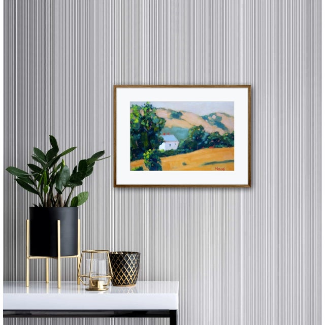 Textile Contemporary Impressionist Style Oil Painting Plein Air For Sale - Image 7 of 8