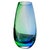 Blue and Green Aurora Borealis Style Glass Teardrop Vase, 1990s For Sale - Image 10 of 10