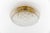 1960s Mid-Century Modern Amber Bubble Cut Glass Flush Mount, 1960s For Sale - Image 5 of 9