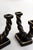 Mid-Century Modern Mid-Century Braided Earthenware Rope Double Candlesticks attributed to Longchamp, France, 1950s, Set of 2 For Sale - Image 3 of 11