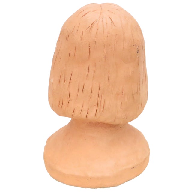 Mid 20th Century 1960s Terracotta Sculpture Bust, Signed & Dated For Sale - Image 5 of 7