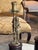 Brass Pair of 19th Century Brass Candlesticks on Marble Bases For Sale - Image 8 of 8